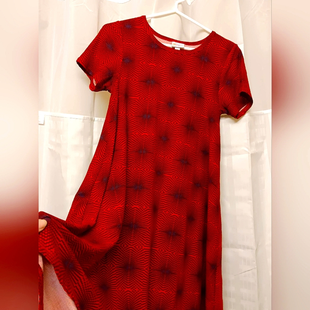 LuLaRoe 'The Carly' Geometric High/Low Swing Dress